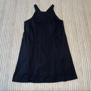 All in Motion Black Tennis Dress with Pockets & Built-In Shorts & Padded Bra
